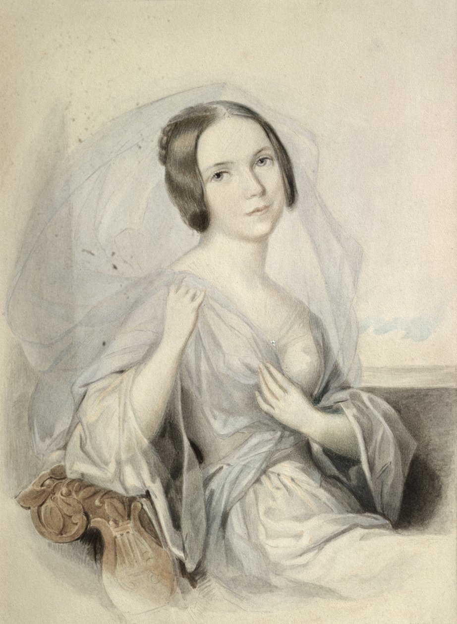 Portrett av Henriette Gertrude Sontag (1806-54) av Johann Nepomuk Ender