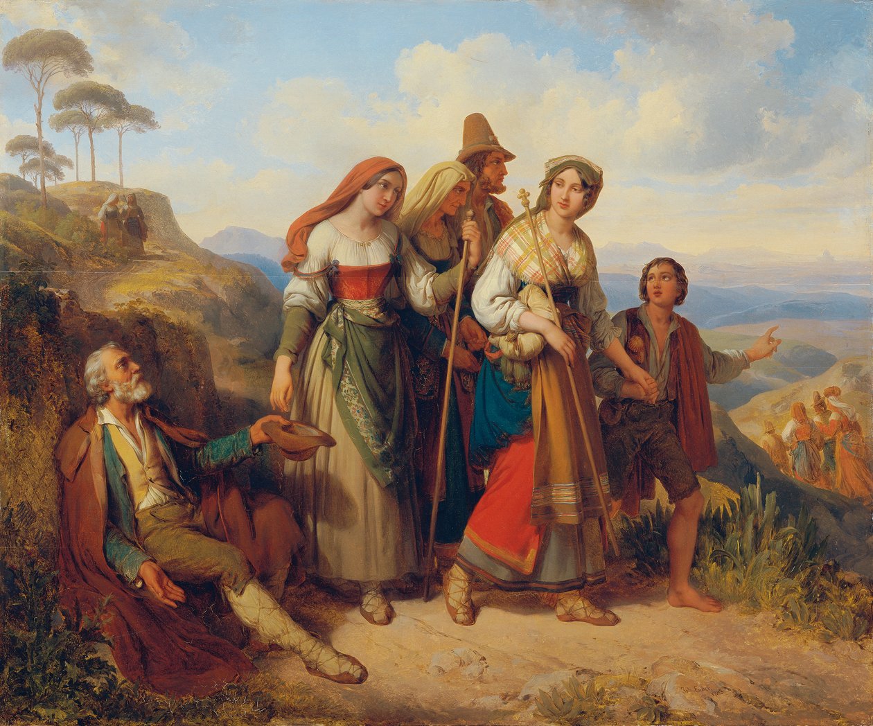 romerske pilegrimer av Johann Nepomuk Ender