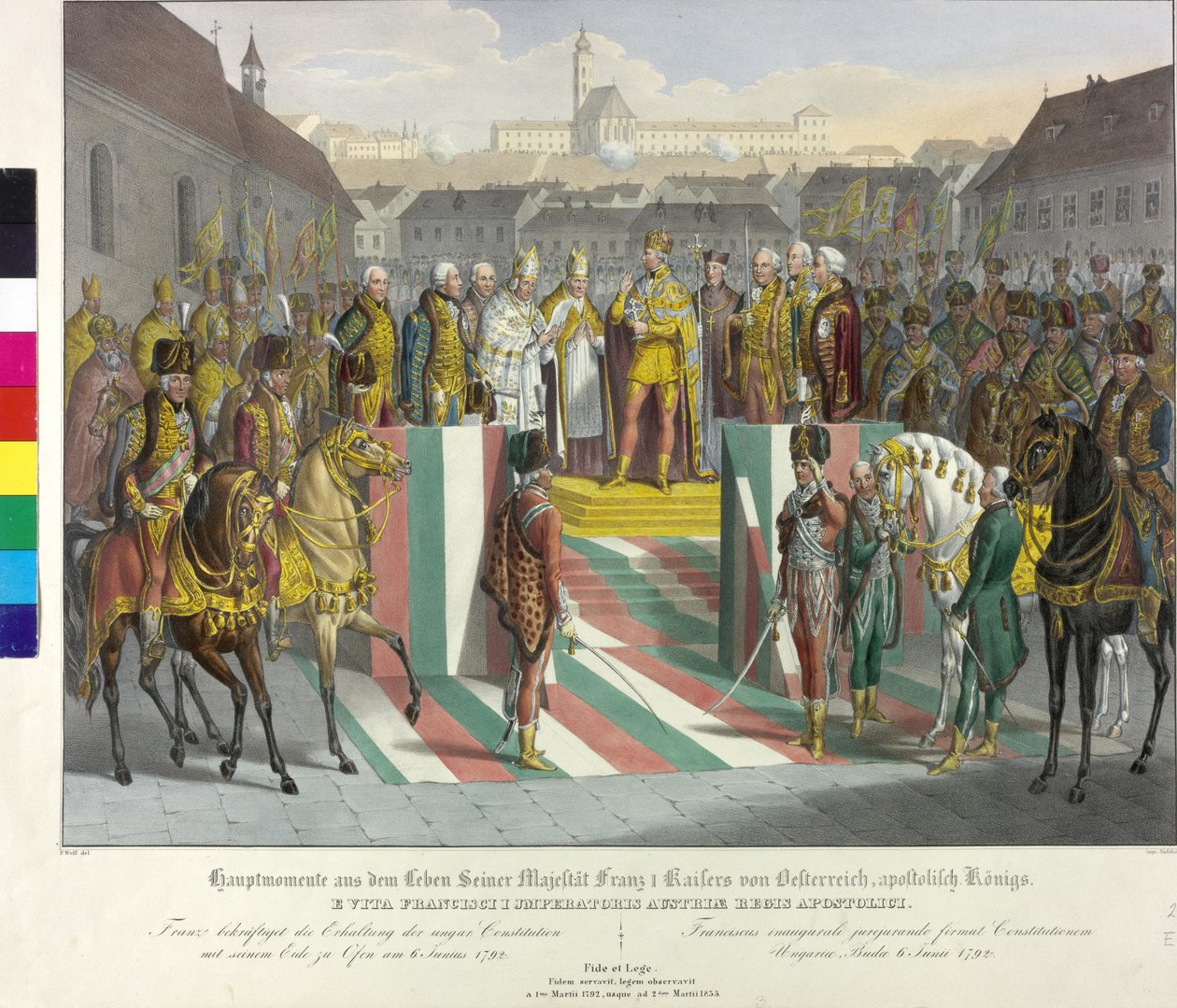 Kroning i ovn 1792 av Johann Nepomuk Hoechle