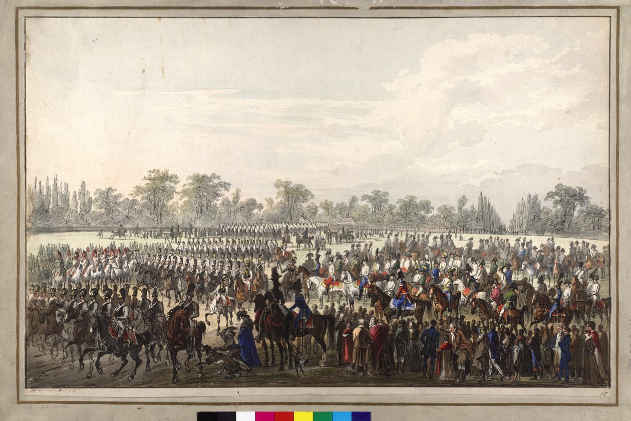 Parade under Wienerkonvensjonen av Johann Nepomuk Hoechle