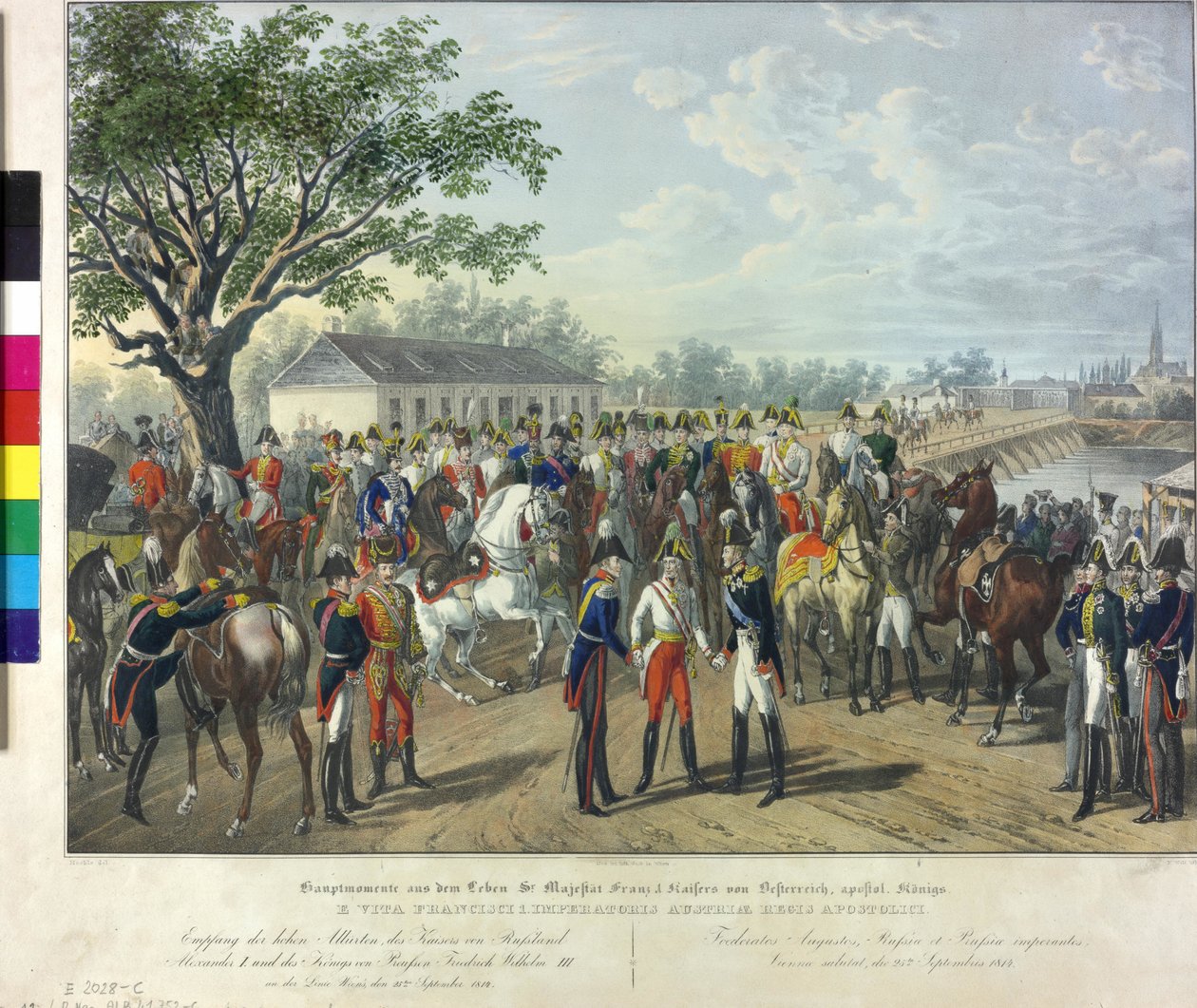Mottakelse av den allierte monarken i Wien 1814 av Johann Nepomuk Hoechle