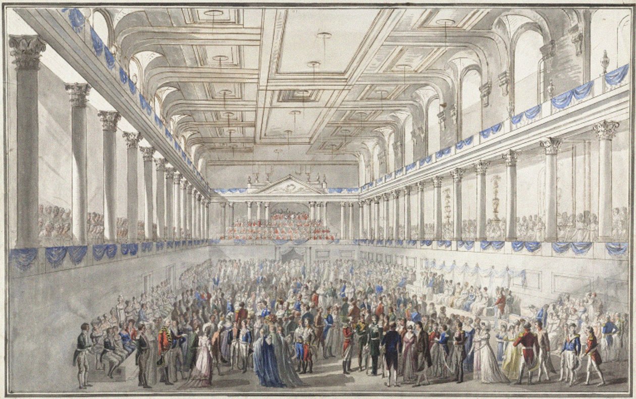 Redoute paré under Wienerkongressen 9. oktober 1814, ca. 1815 av Johann Nepomuk Hoechle