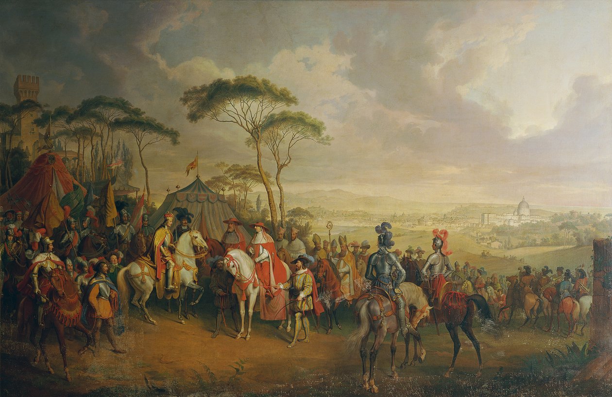 Inntreden av keiser Friedrich III. I Roma av Johann Nepomuk Höchle