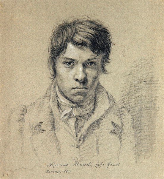 Selvportrett av Johann Nepomuk Muxel