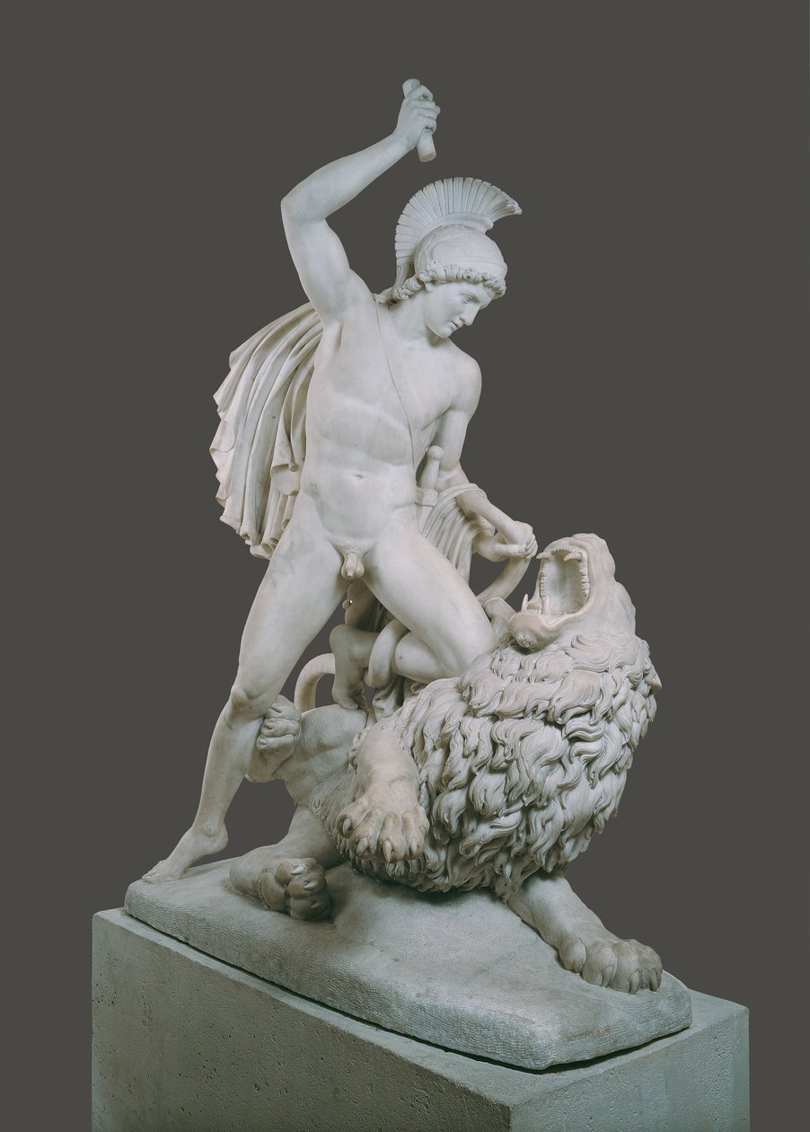 Bellerophon kjemper mot Chimeira av Johann Nepomuk Schaller