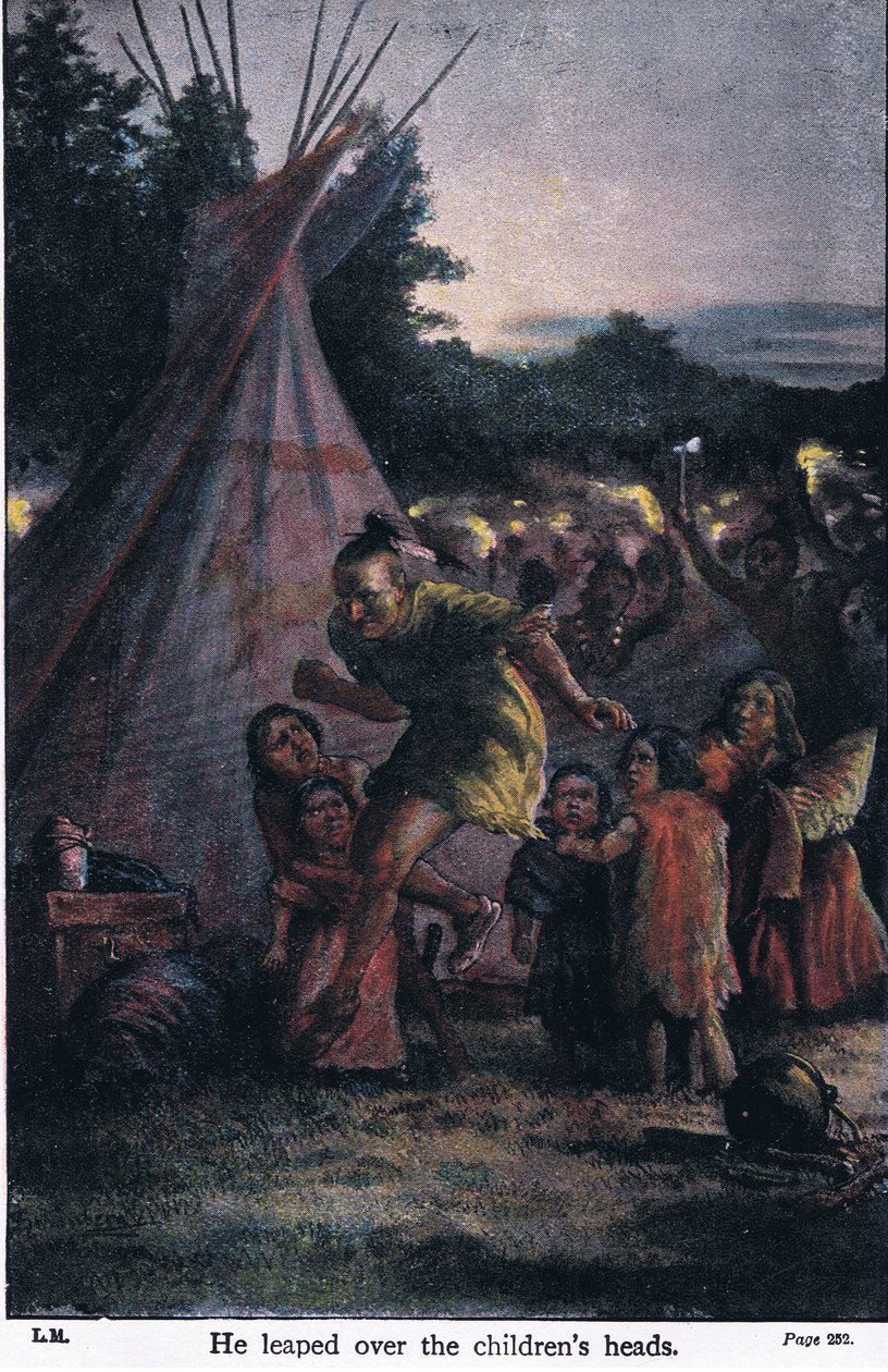 Han hoppet over barnas hoder, 1910 av Johann Nepomuk Schonberg