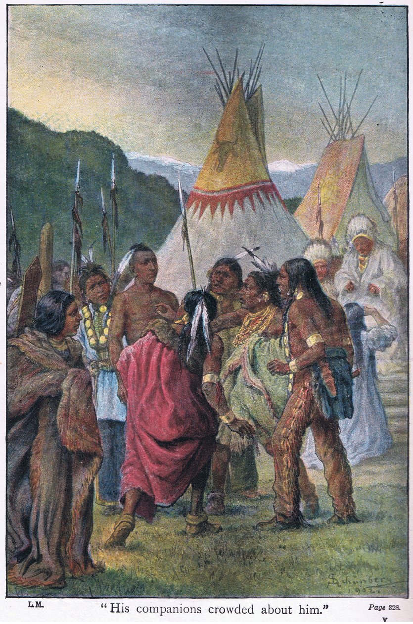 Kameratene hans stimlet rundt ham, 1910 av Johann Nepomuk Schonberg