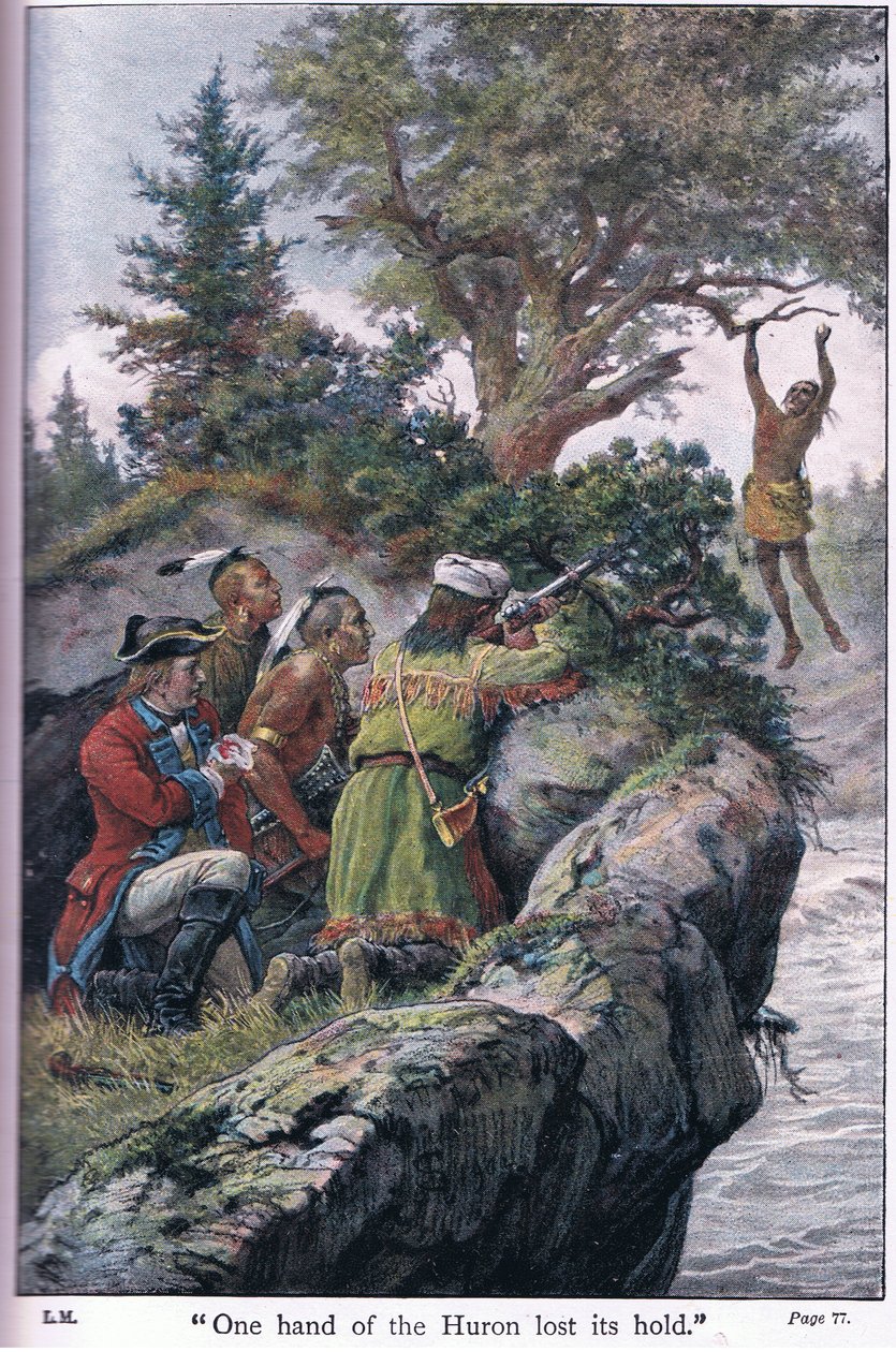 Den ene hånden til Huron mistet grepet, 1910 av Johann Nepomuk Schonberg