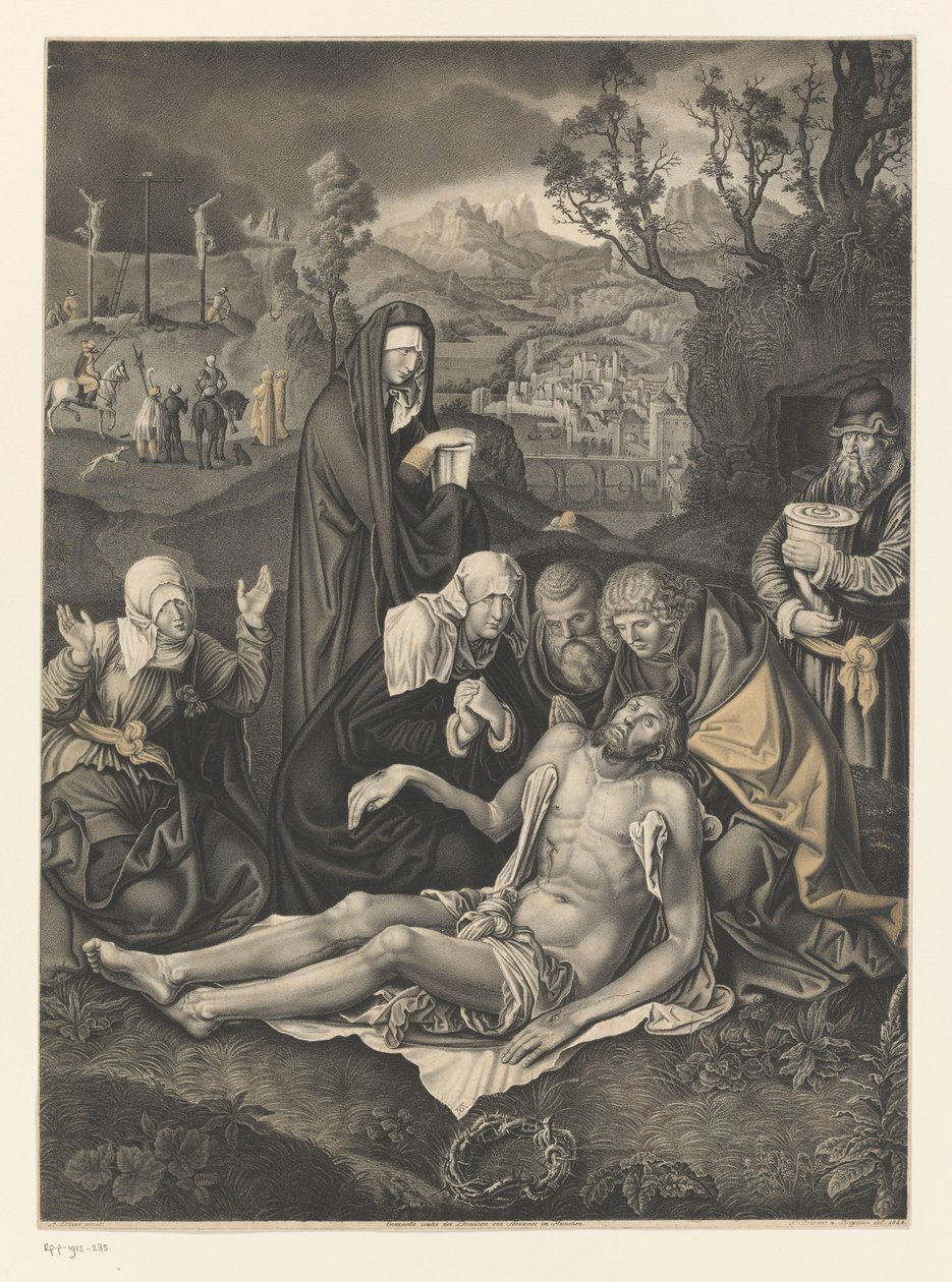 Kristi klagesang Verk fra samlingen til brødrene Boisserée (serietittel) Galerie des Frères Boisserée (serietittel) av Johann Nepomuk Strixner