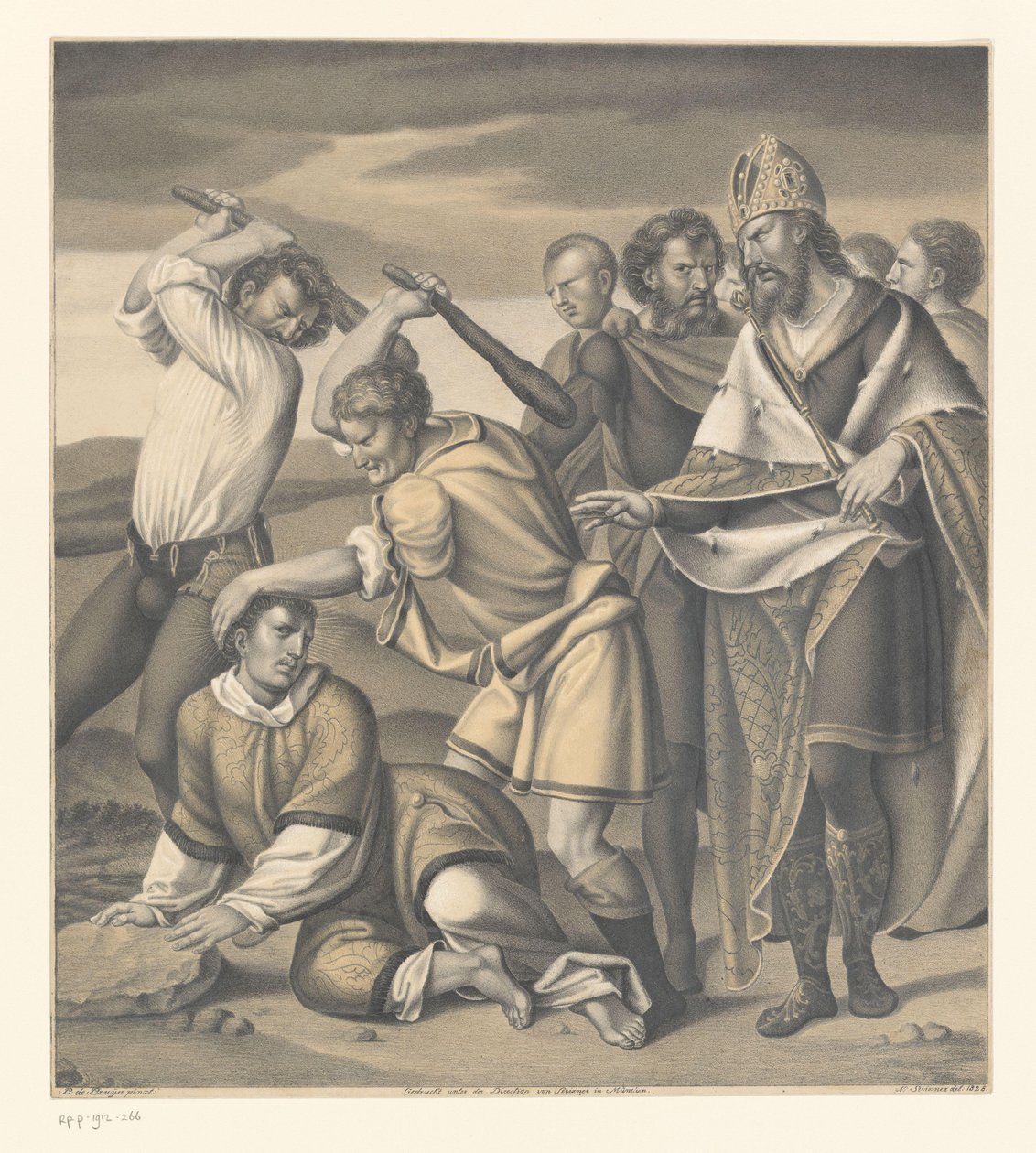 Martyrium av Saint Ewald Verk fra samlingen til brødrene Boisserée (tittel på objekt) Galerie des Frères Boisserée (tittel på objekt) av Johann Nepomuk Strixner