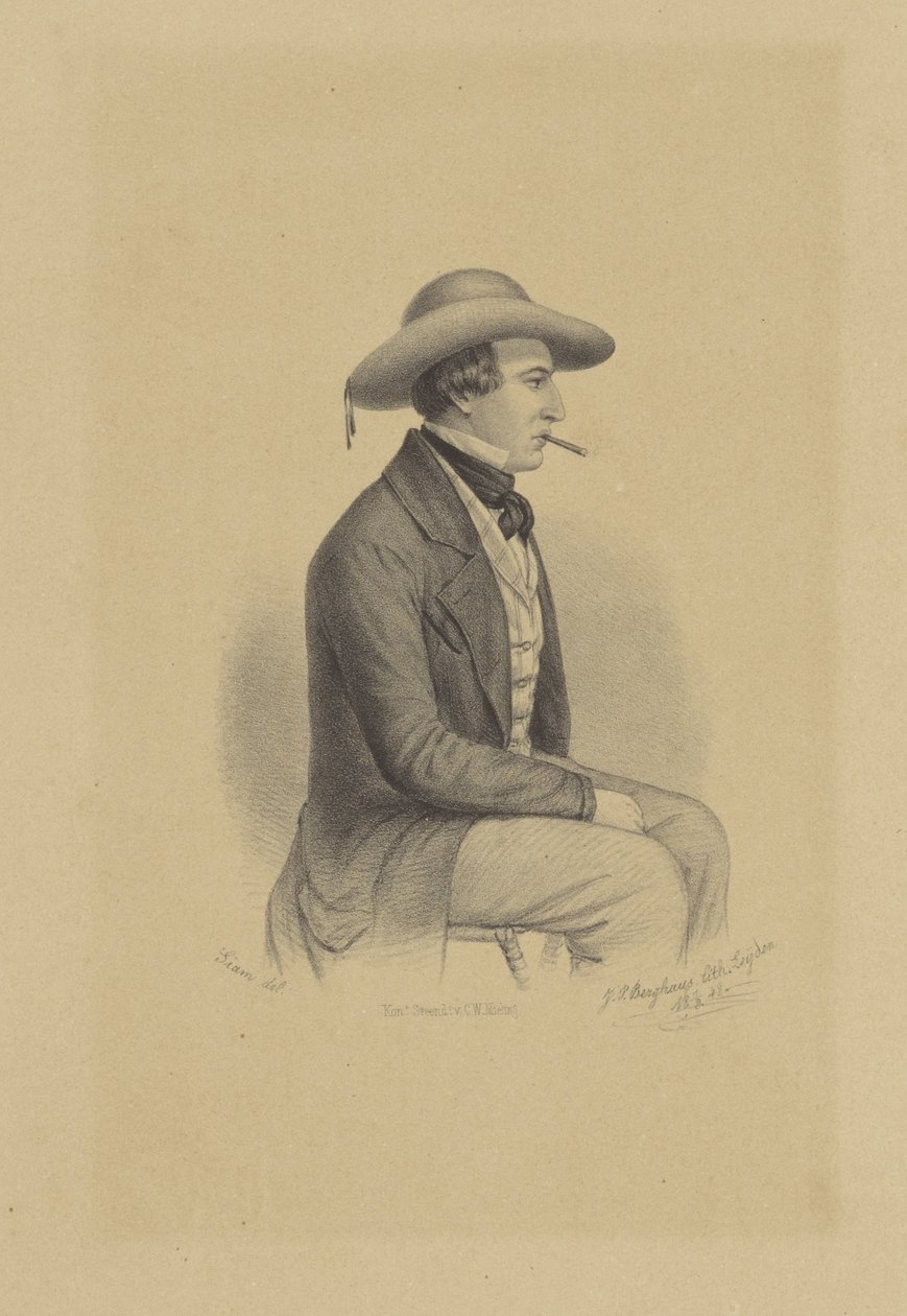 Portrett av Jean Henri de Laat de Kanter av Johann Peter Berghaus