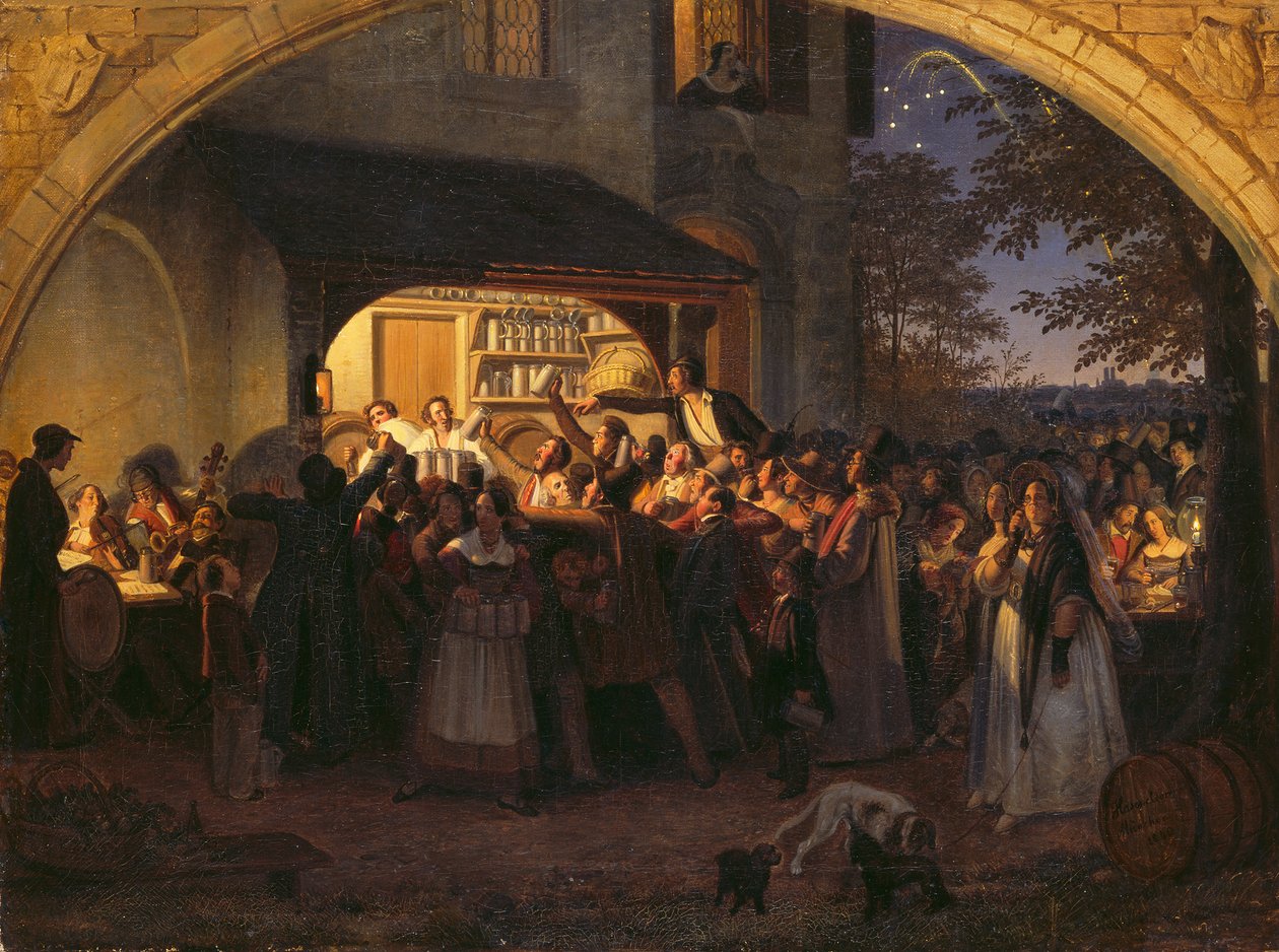 München hagefestival av Johann Peter Hasenclever