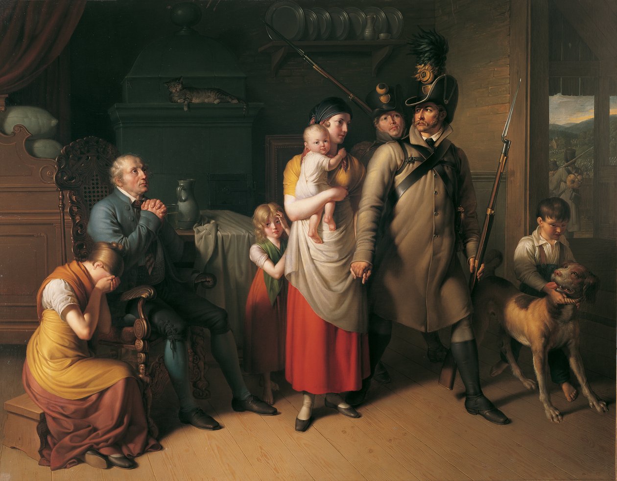 Landwehr-mannens farvel av Johann Peter Krafft
