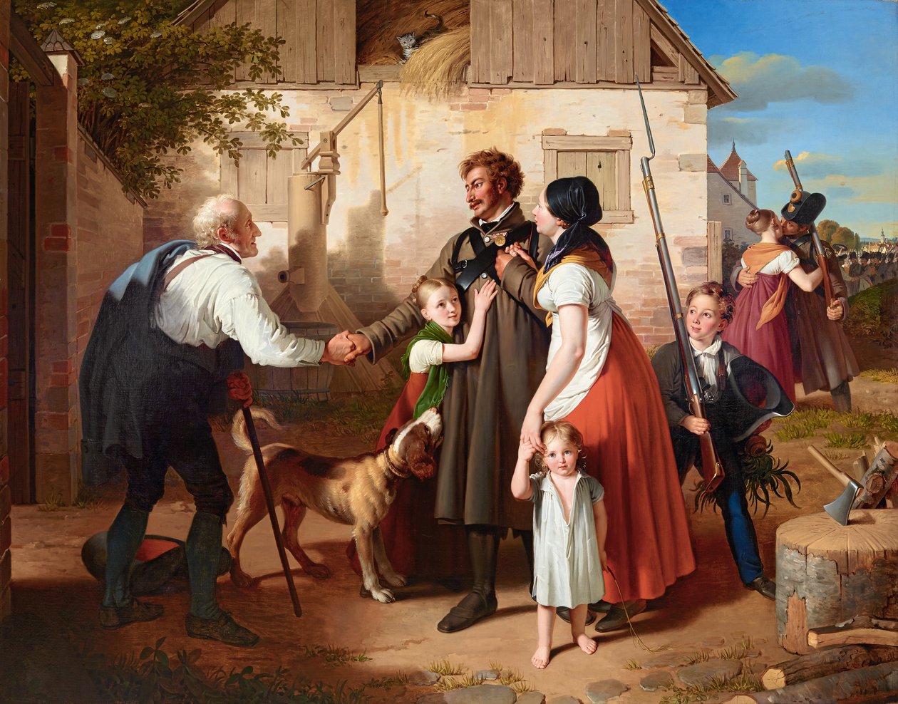 Landwehrmanns hjemkomst av Johann Peter Krafft