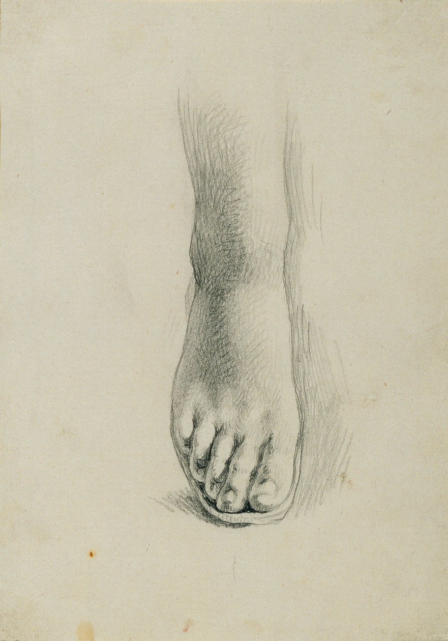 Fotstudie for "Arindal og Daura" av Johann Peter Krafft