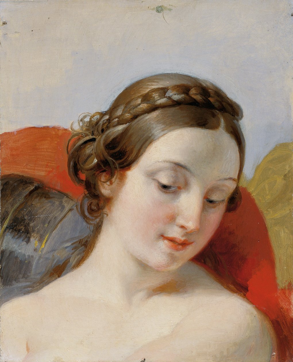 Head of a Young Girl (Studie for "Rüdiger and Angelica") av Johann Peter Krafft