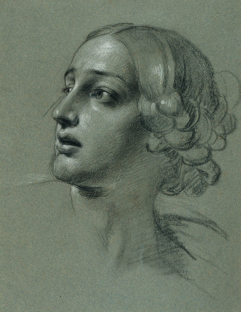Hovedstudie for "Arindal og Daura" av Johann Peter Krafft