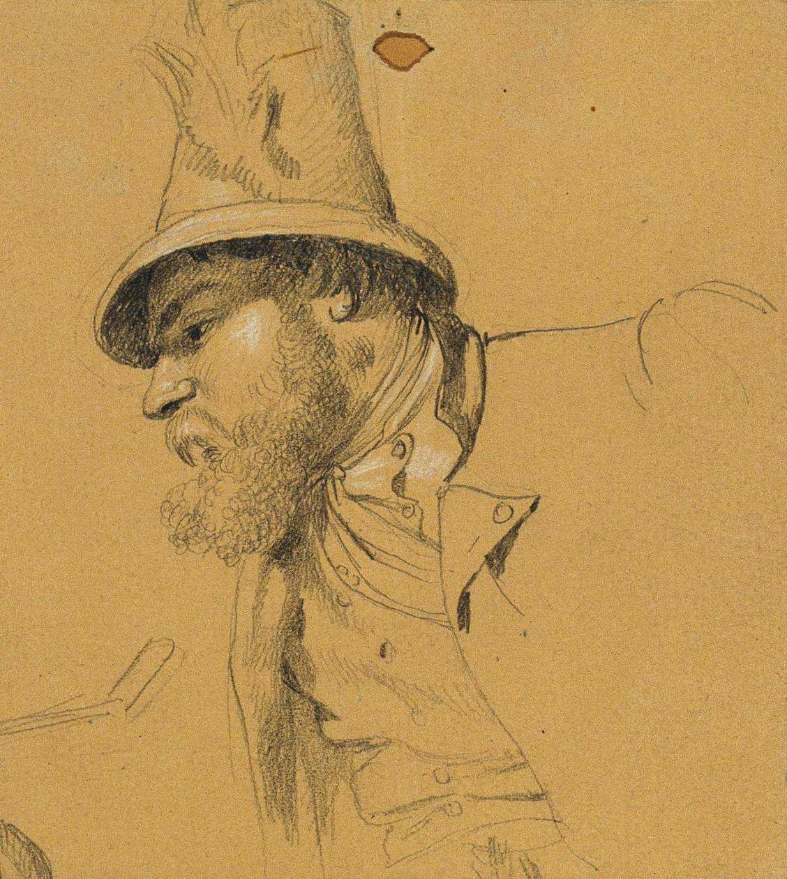Hovedstudie for "Scene fra Tyrolean Freedom Fight" av Johann Peter Krafft