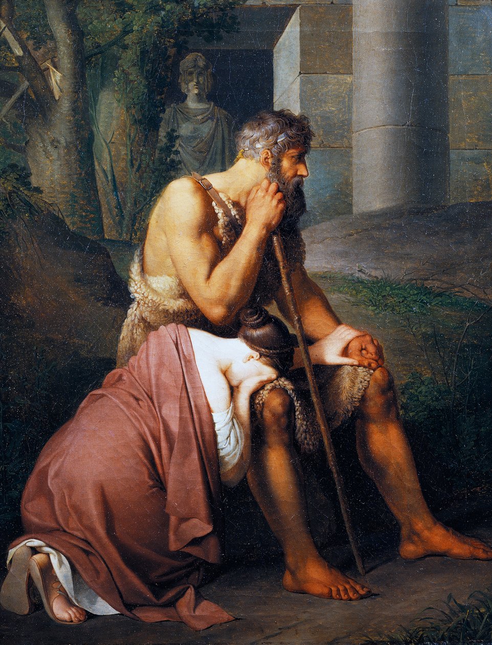 Ødipus og Antigone av Johann Peter Krafft