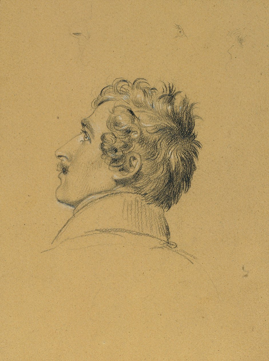 Portrettstudie for "Entry after the Peace of Paris" av Johann Peter Krafft