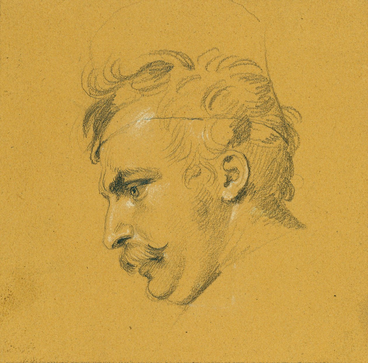 Portrettstudie om "Nikolaus Zrinys fiasko foran Szigeth-festningen" av Johann Peter Krafft