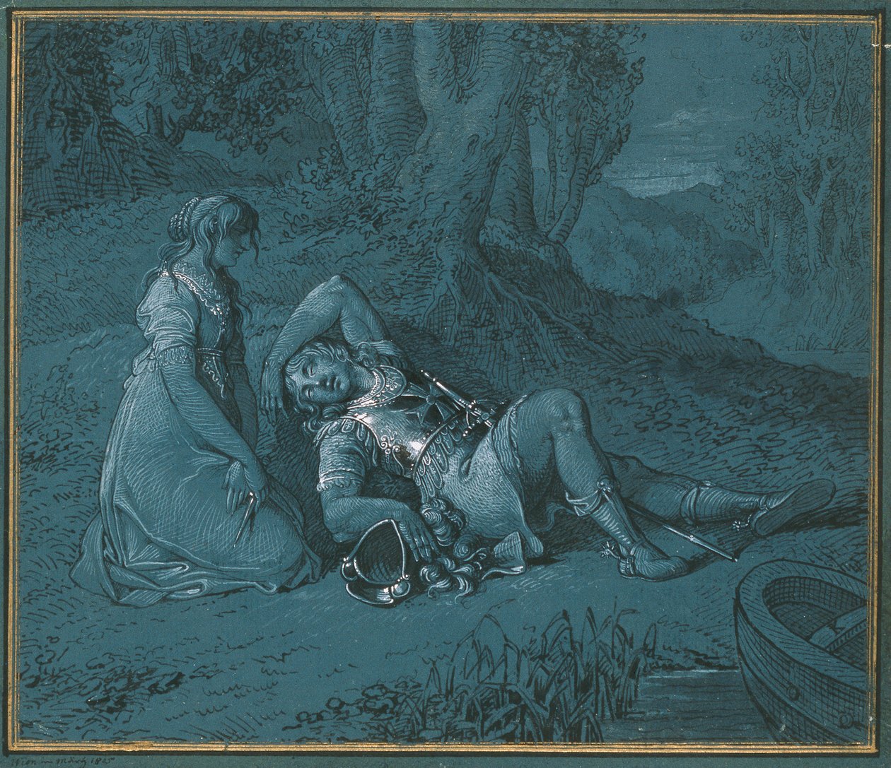 Rinaldo og Armida - Armidens kjærlighet av Johann Peter Krafft
