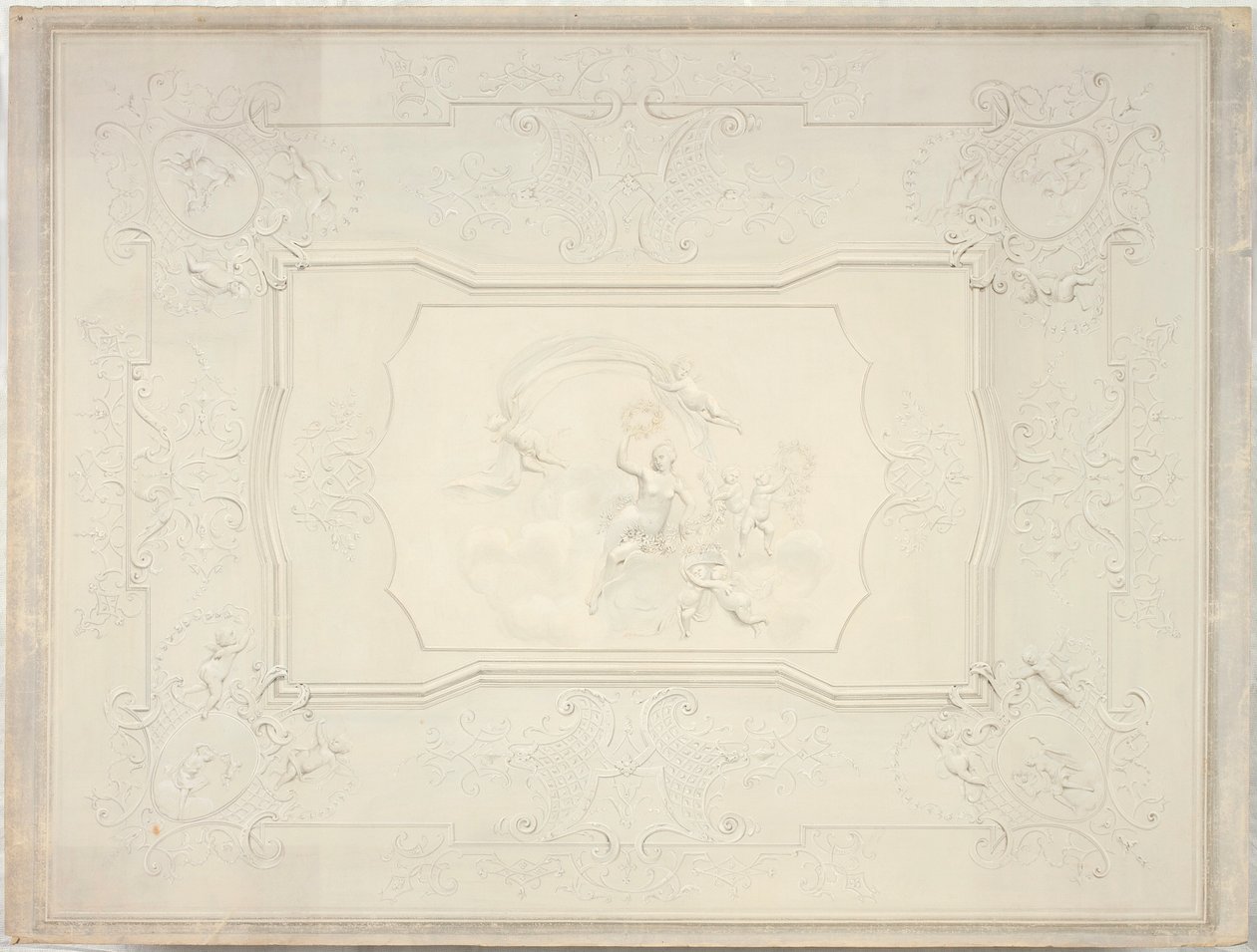 Stuccotak i spisesalen i Nedre Belvedere av Johann Peter Krafft