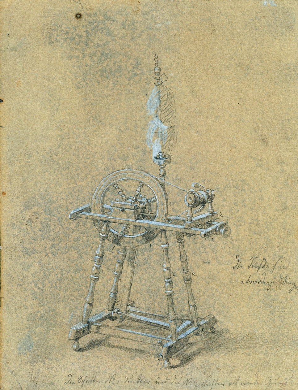 Studie av en distaff av Johann Peter Krafft