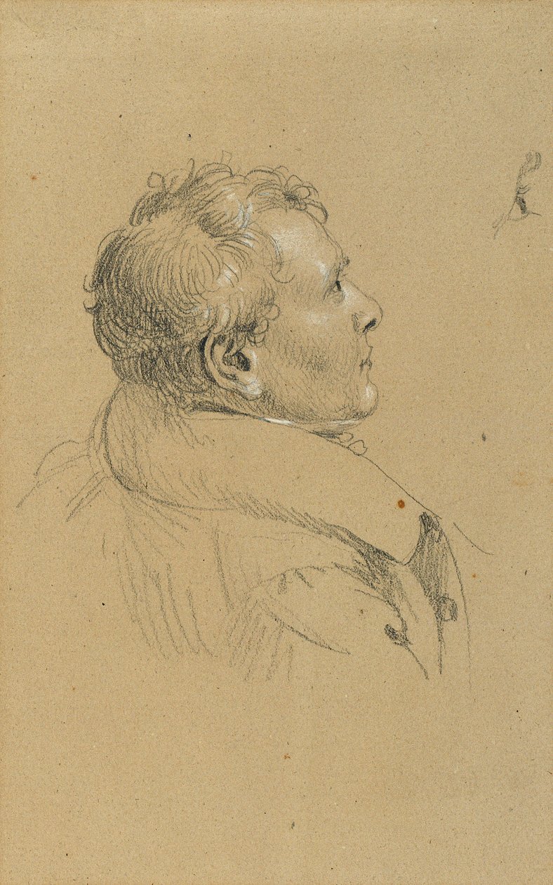 Studie om "keiser Franz tilbake fra Pressburg" av Johann Peter Krafft