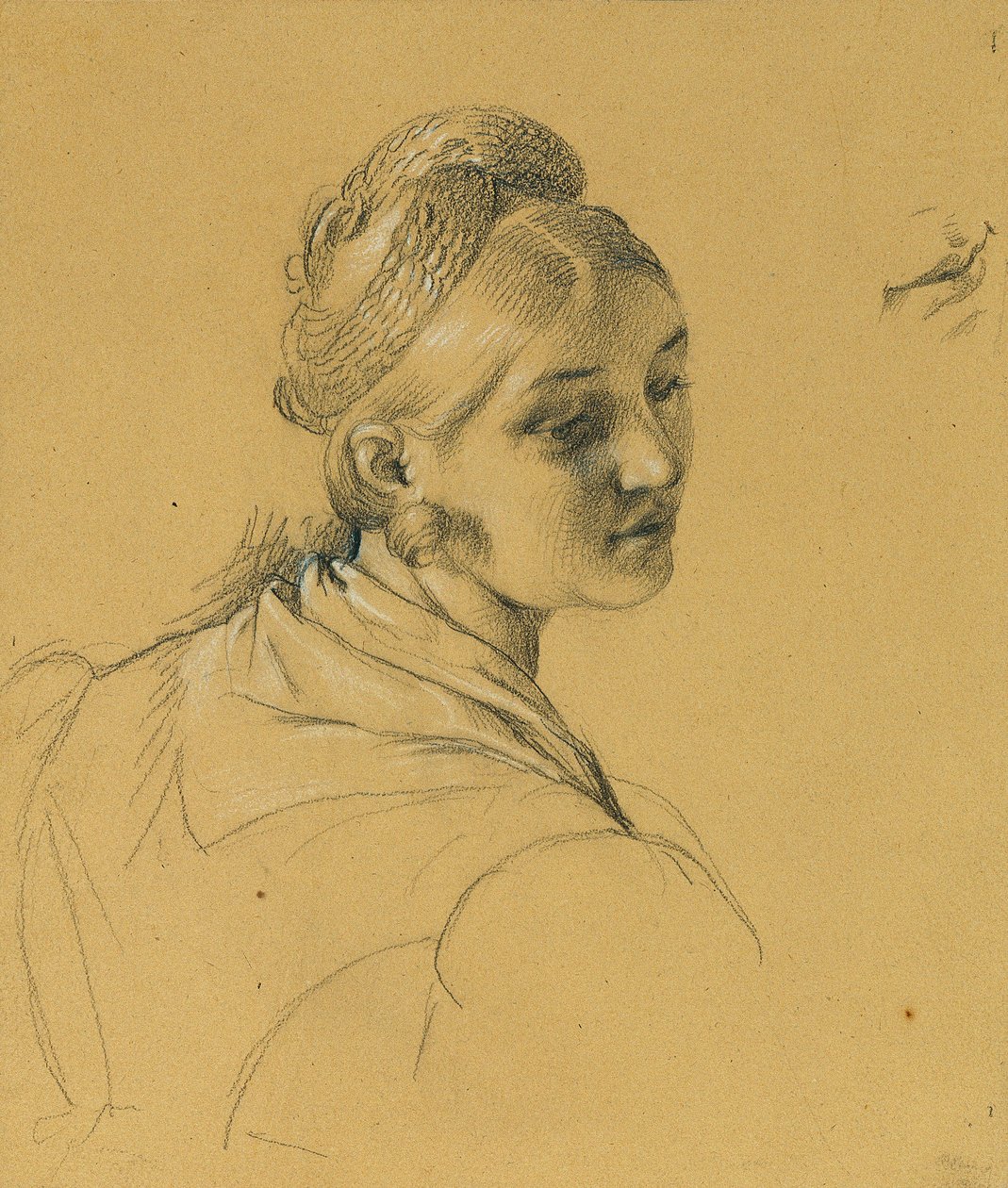 Kvinnelig studie om "Entry after the Peace of Paris" av Johann Peter Krafft