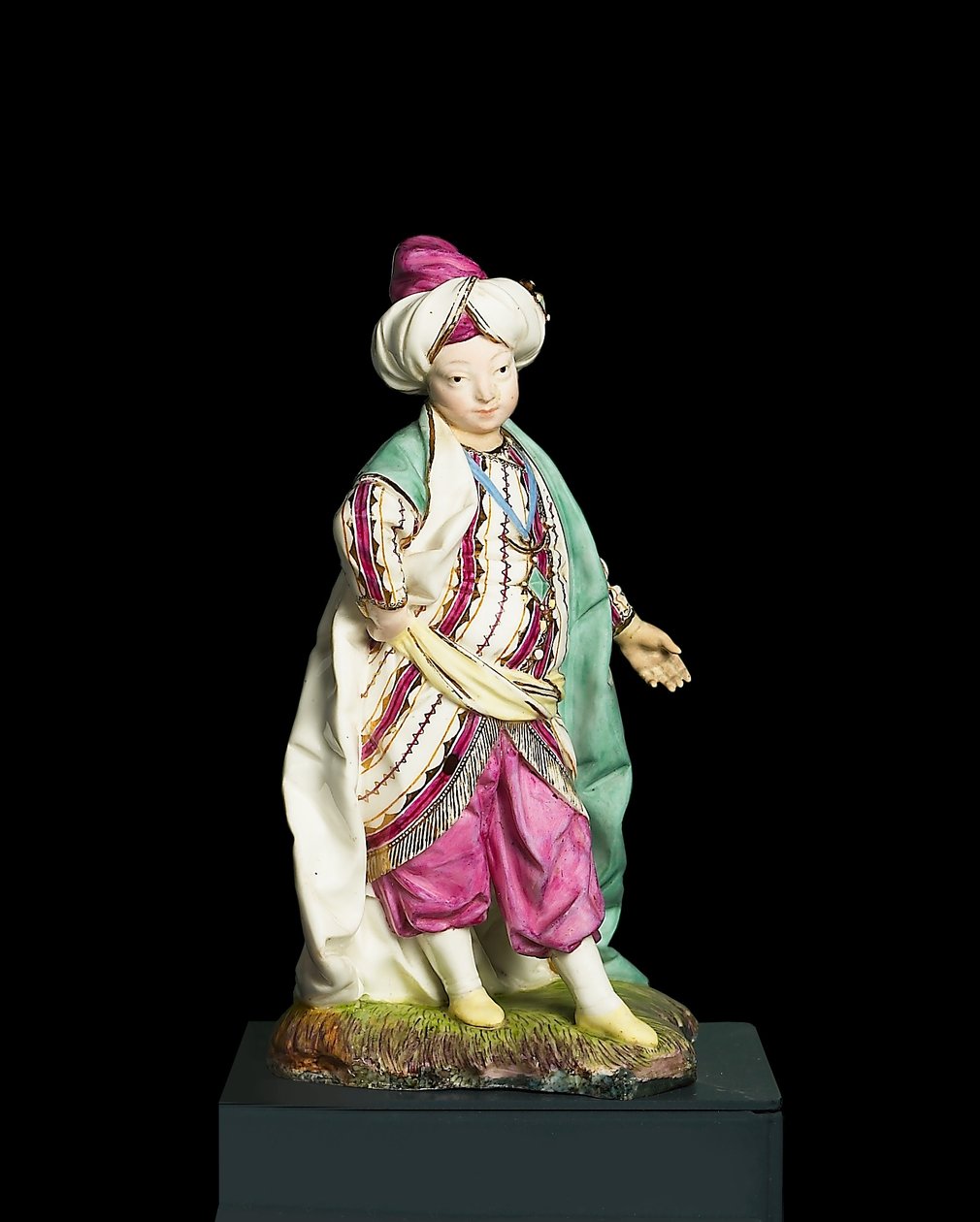 Gutt kledd som en sultan, Hochst Manufactory, ca. 1770 (hardlimt porselen) av Johann Peter Melchior