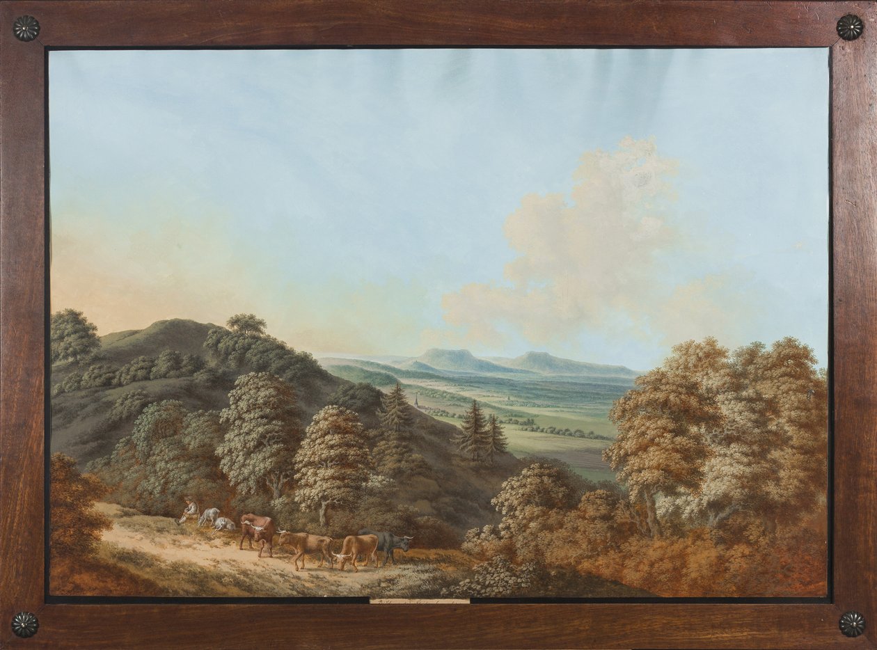 Coburg eller Thüringen: "Ved Coburg etter de samme fjellene", ca.1800 av Johann Rauscher
