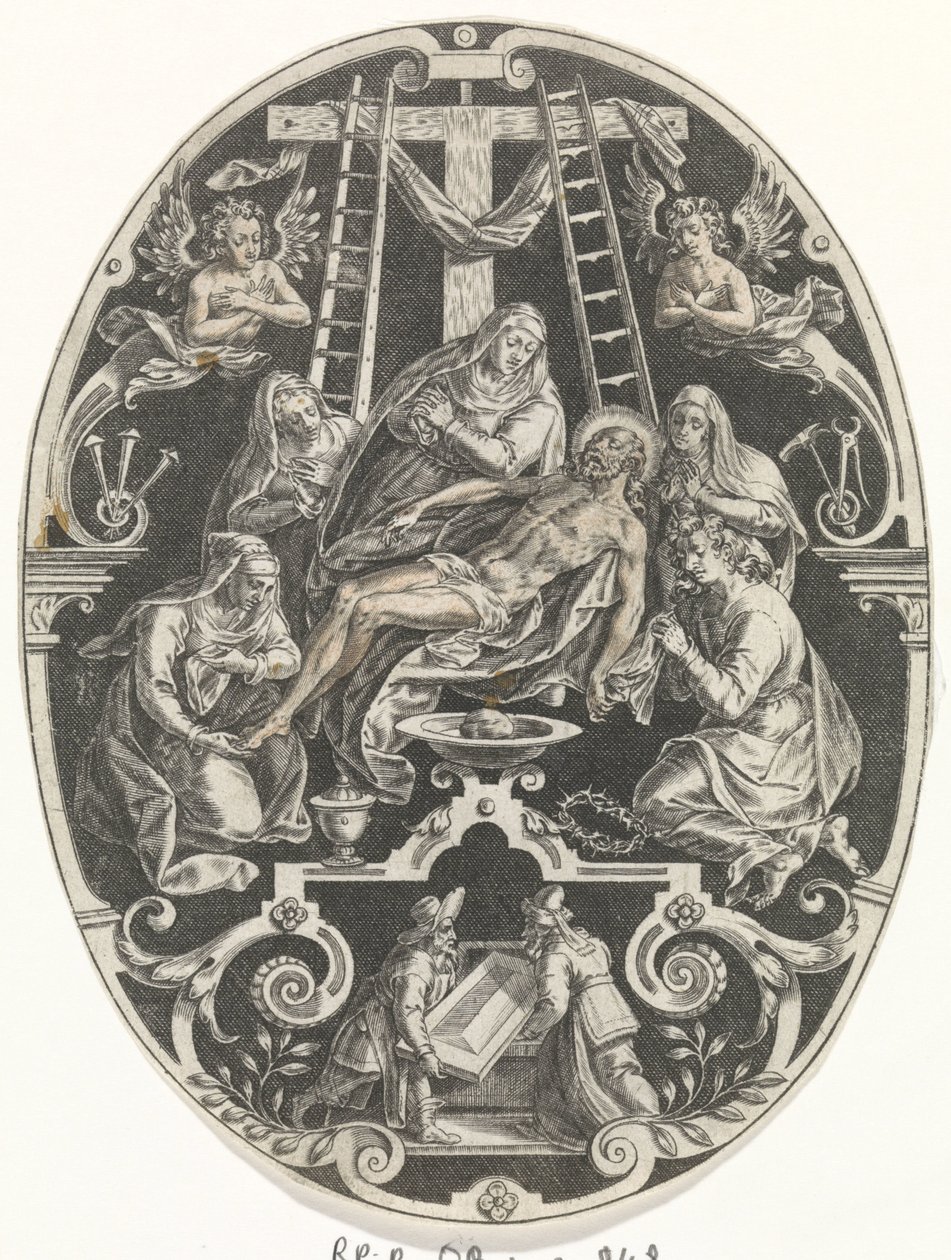 Bewening van Christus Passie van Christus (serietittel) The Passion of Christ, Our Redemption (serietittel) av Johann Sadeler (I)