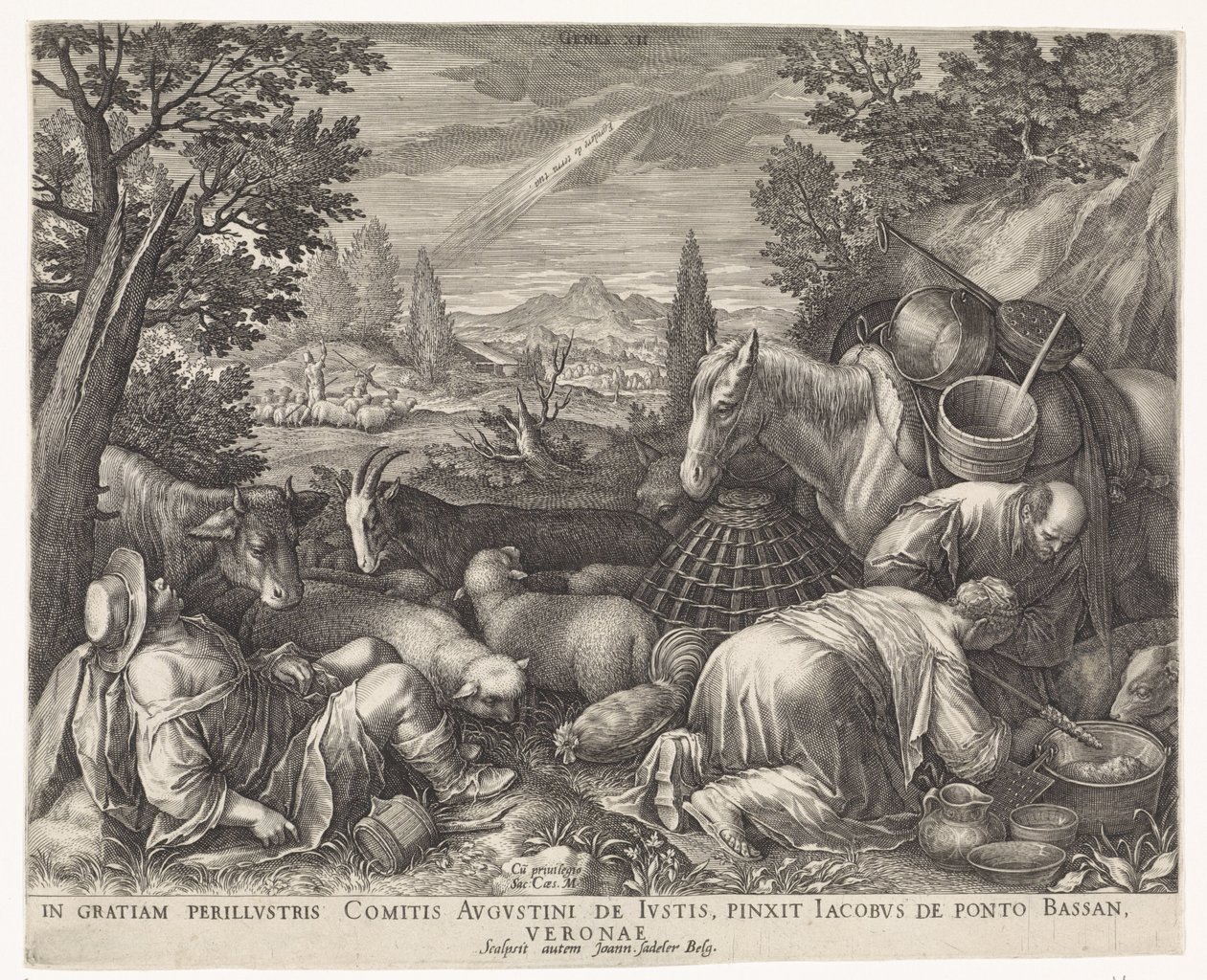 kallet til Abraham av Johann Sadeler (I)