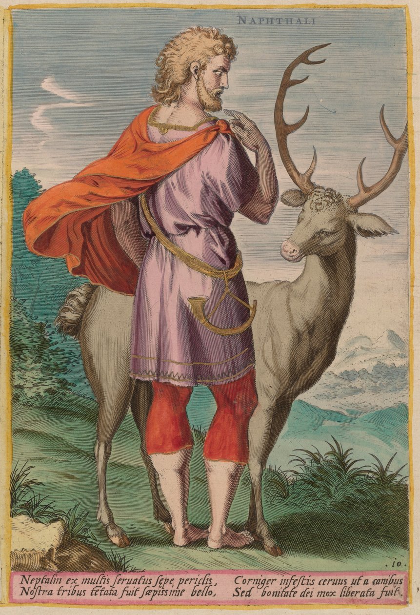 Nafthali, ca. 1585. av Johann Sadeler I