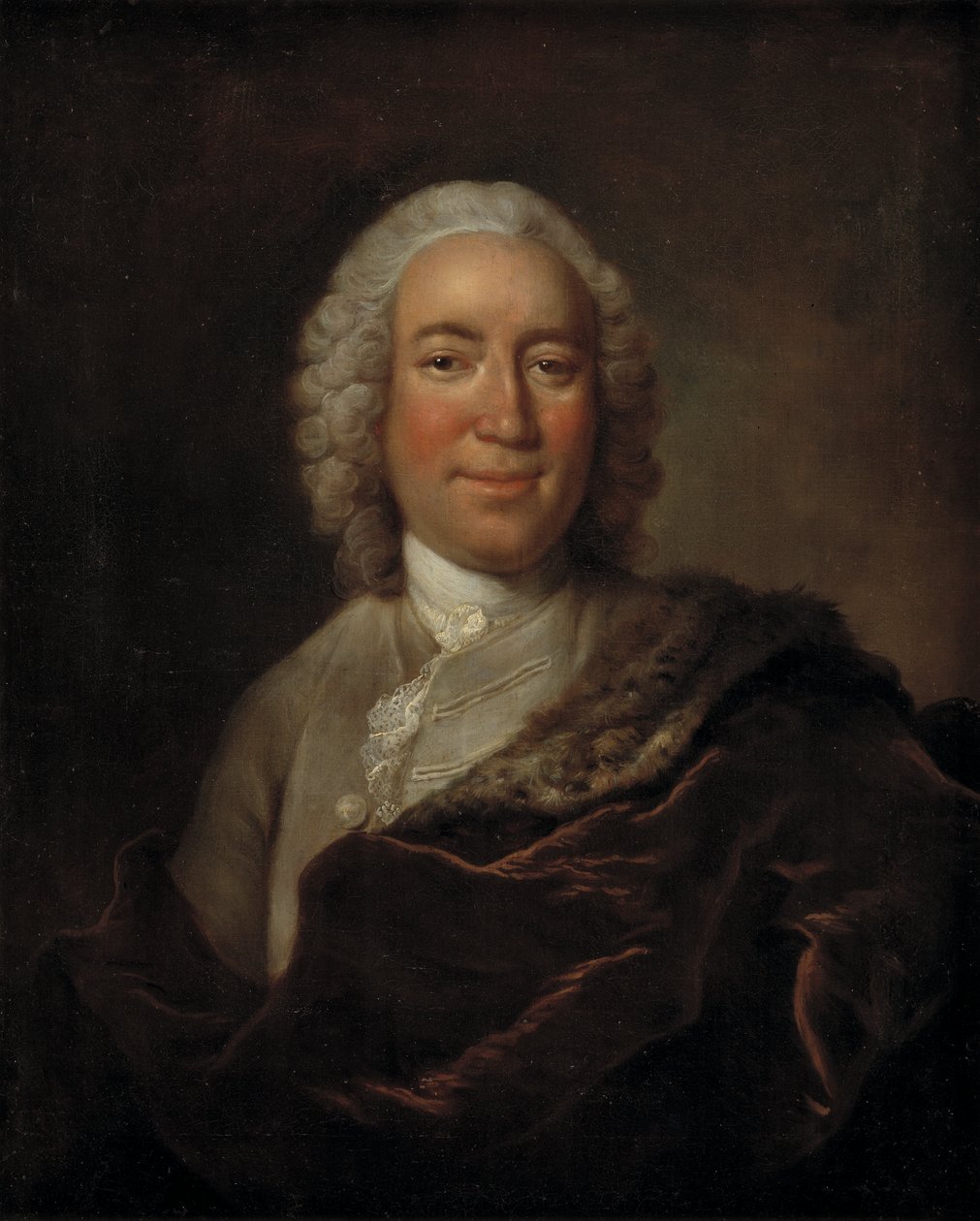 Gerhard Morell, kurator for Det Kongelige Danske Kunstkammer (olje på lerret) av Johann Salomon (after) Wahl