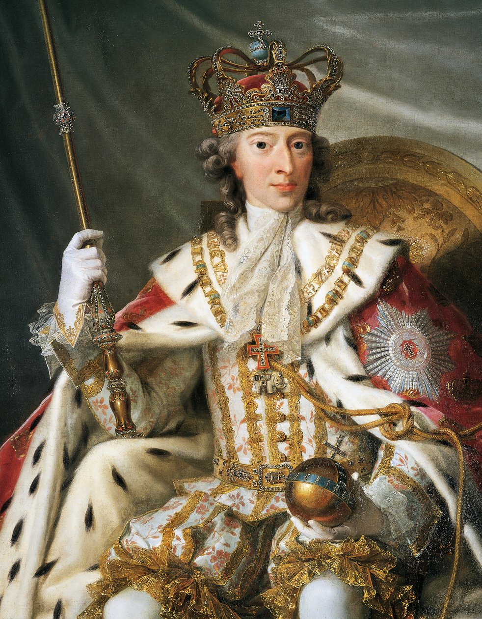Portrett av Christian VI av Danmark (København av Johann Salomon Wahl