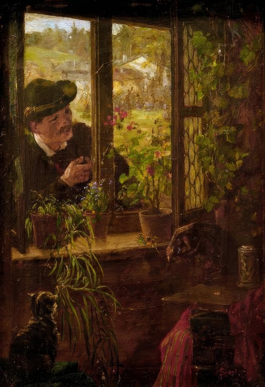 Ved vinduet av Johann Sperl
