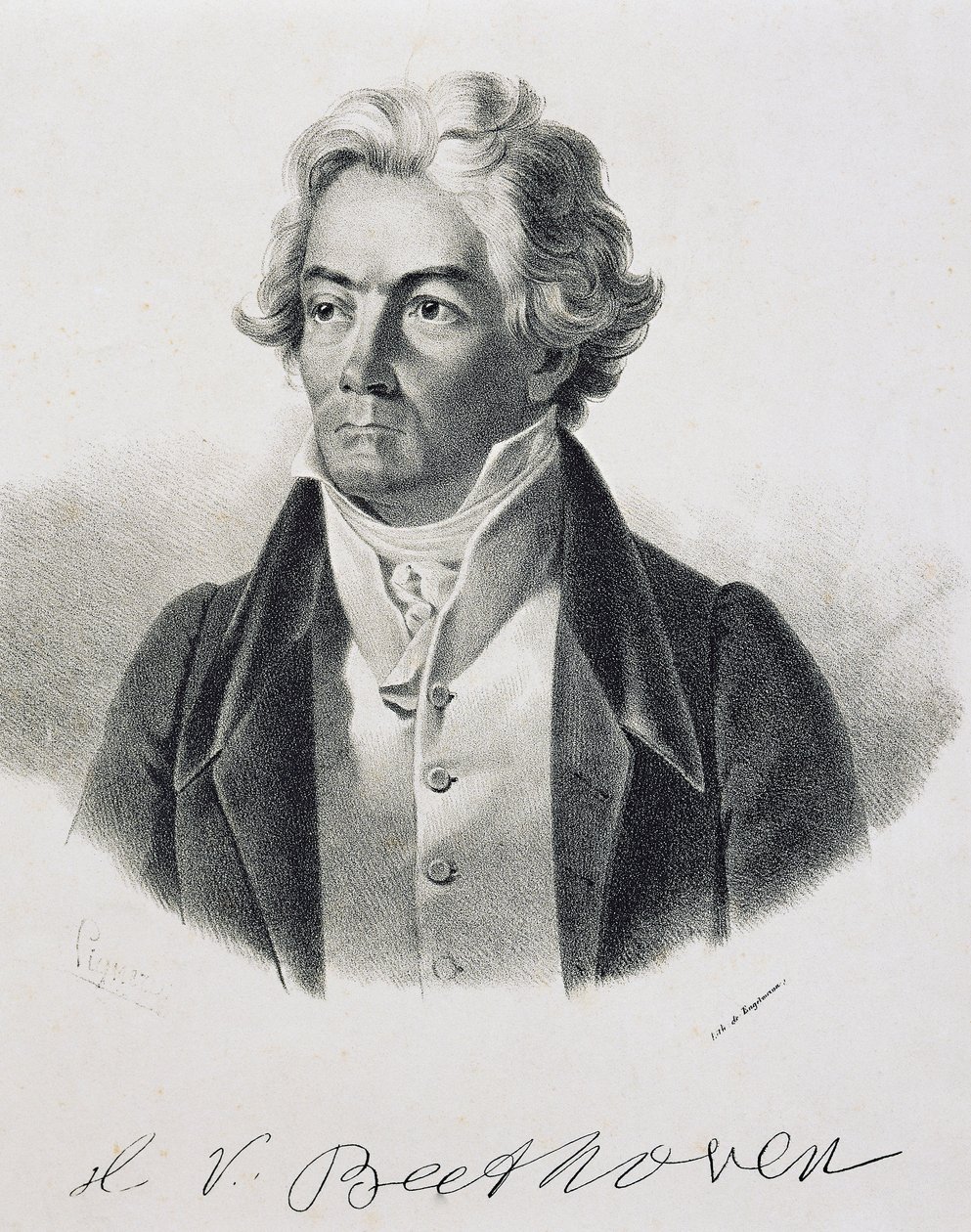 Portrett av Ludwig van Beethoven (Bonn av Johann Stephan Decker