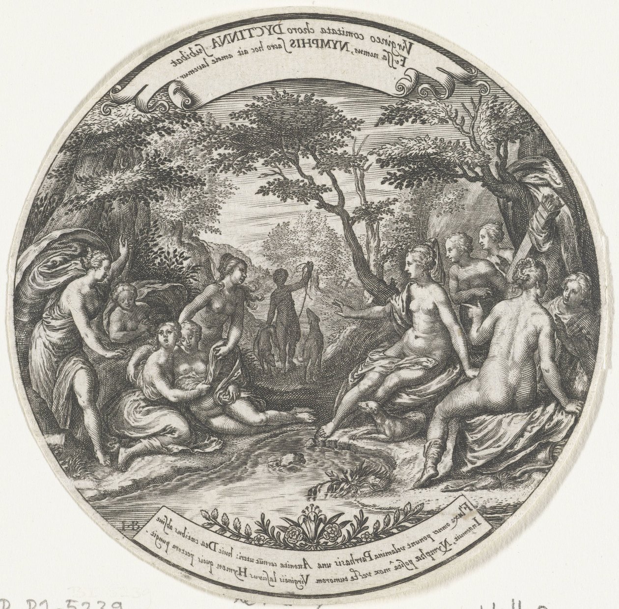Diana oppdager Callisto .s graviditet av Johann Theodor de Bry