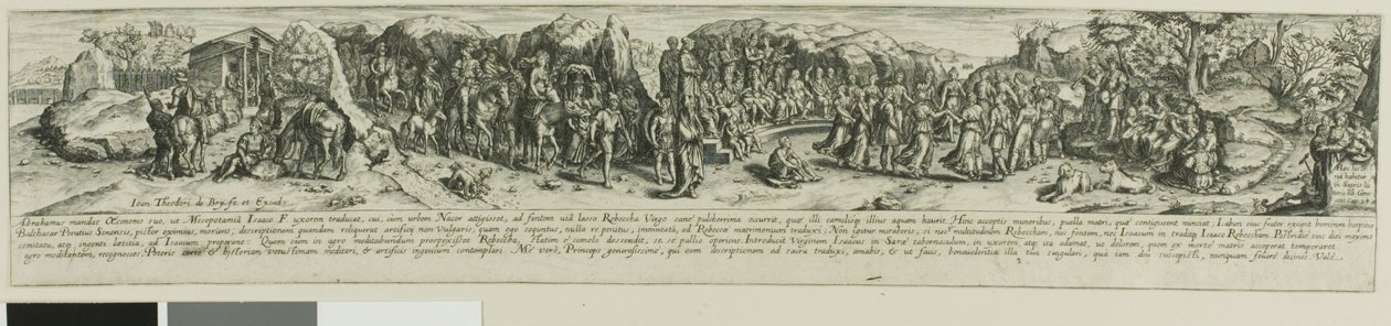 Eleasar og Rebecca av Johann Theodor de Bry