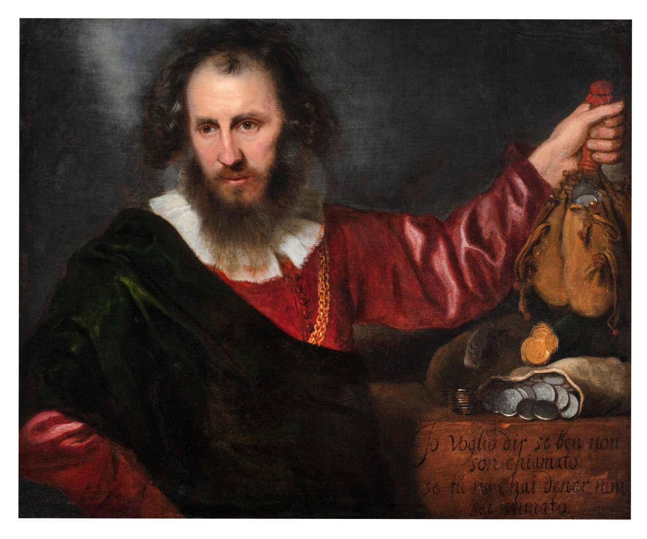 Allegory of Greed (eller Reality), ca. 1670-75 (olje på uforet lerret) av Johann Ulrich Mayr