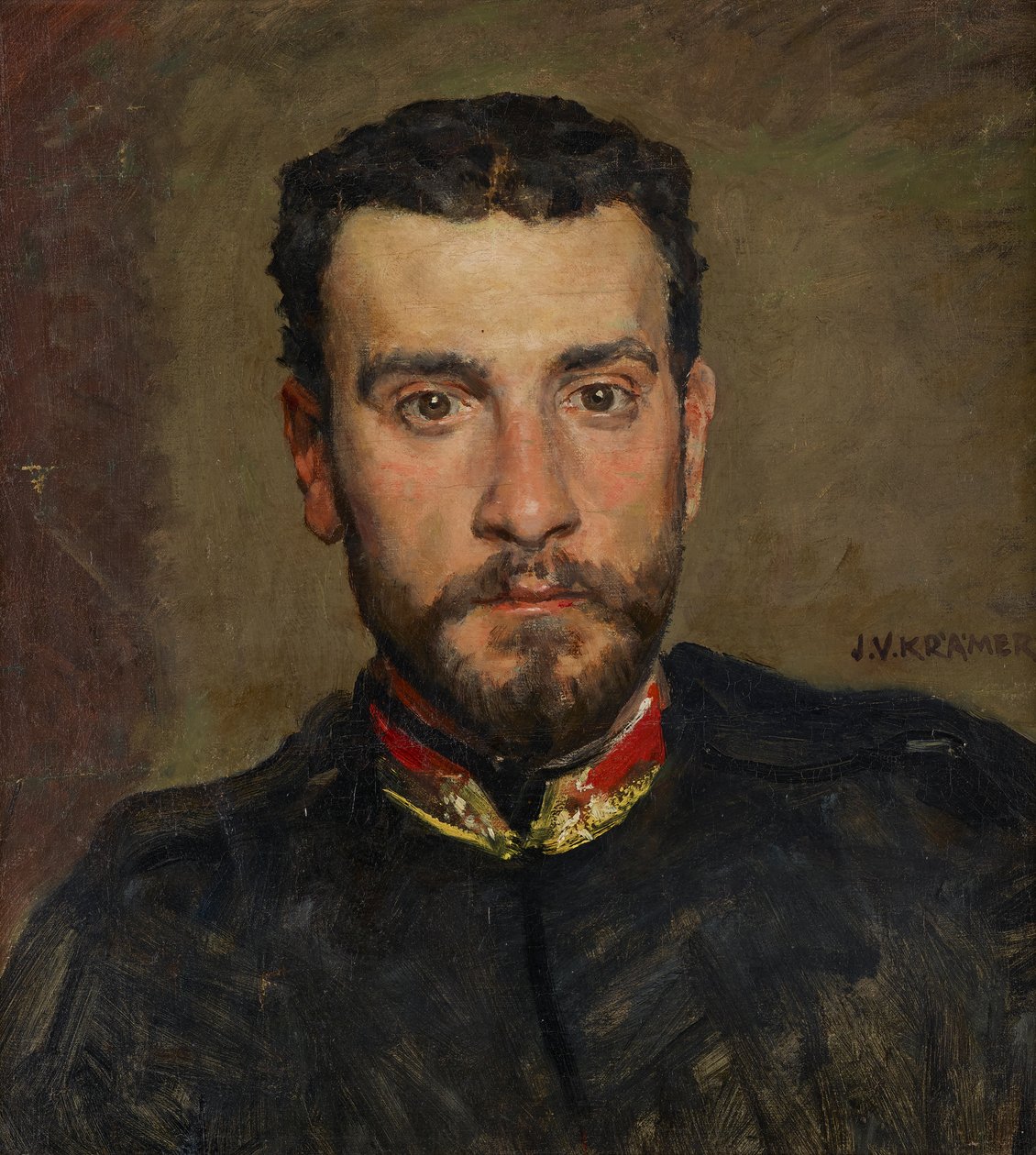 selvportrett av Johann Victor Krämer