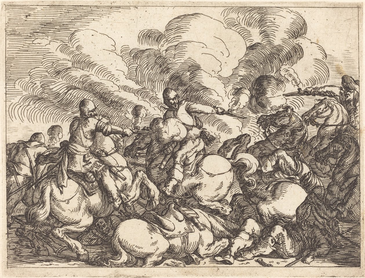 Innfall av ulike kamper av Johann Wilhelm Baur