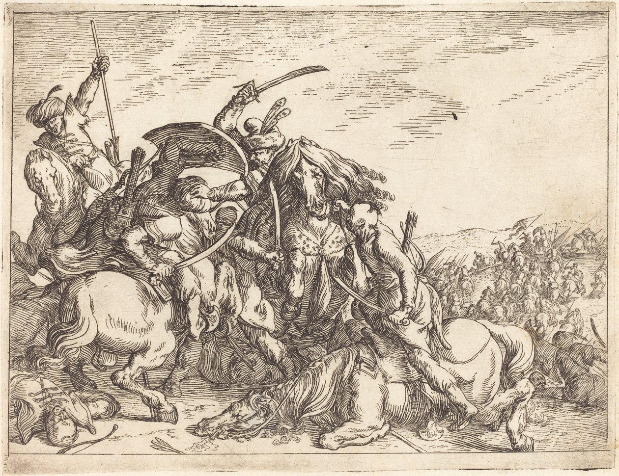 Innfall av ulike kamper av Johann Wilhelm Baur