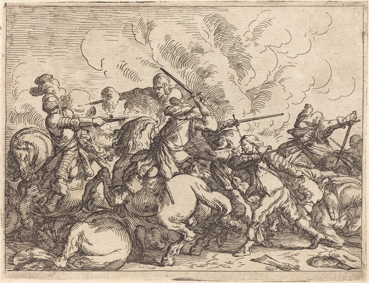 Innfall av ulike kamper av Johann Wilhelm Baur