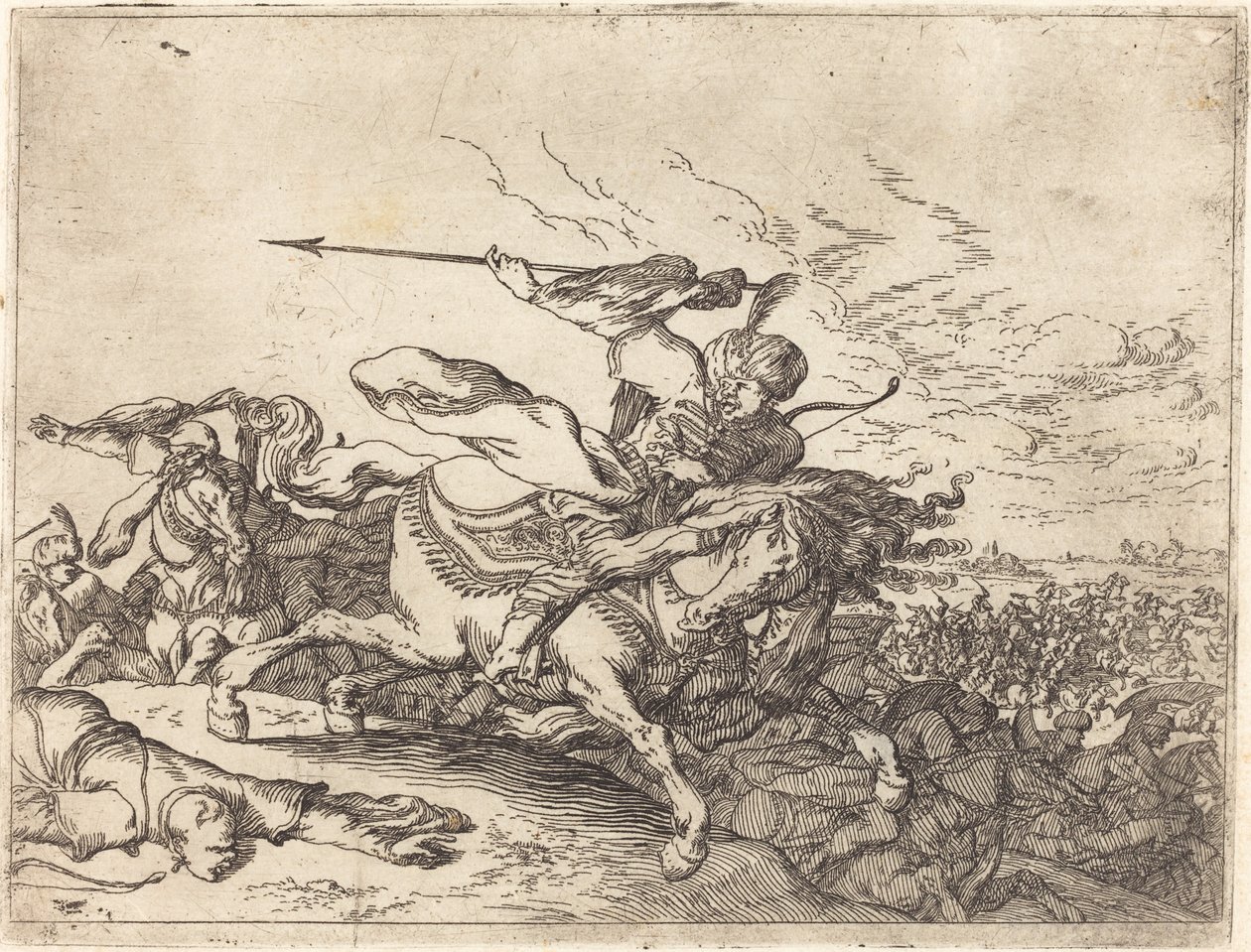 Innfall av ulike kamper av Johann Wilhelm Baur