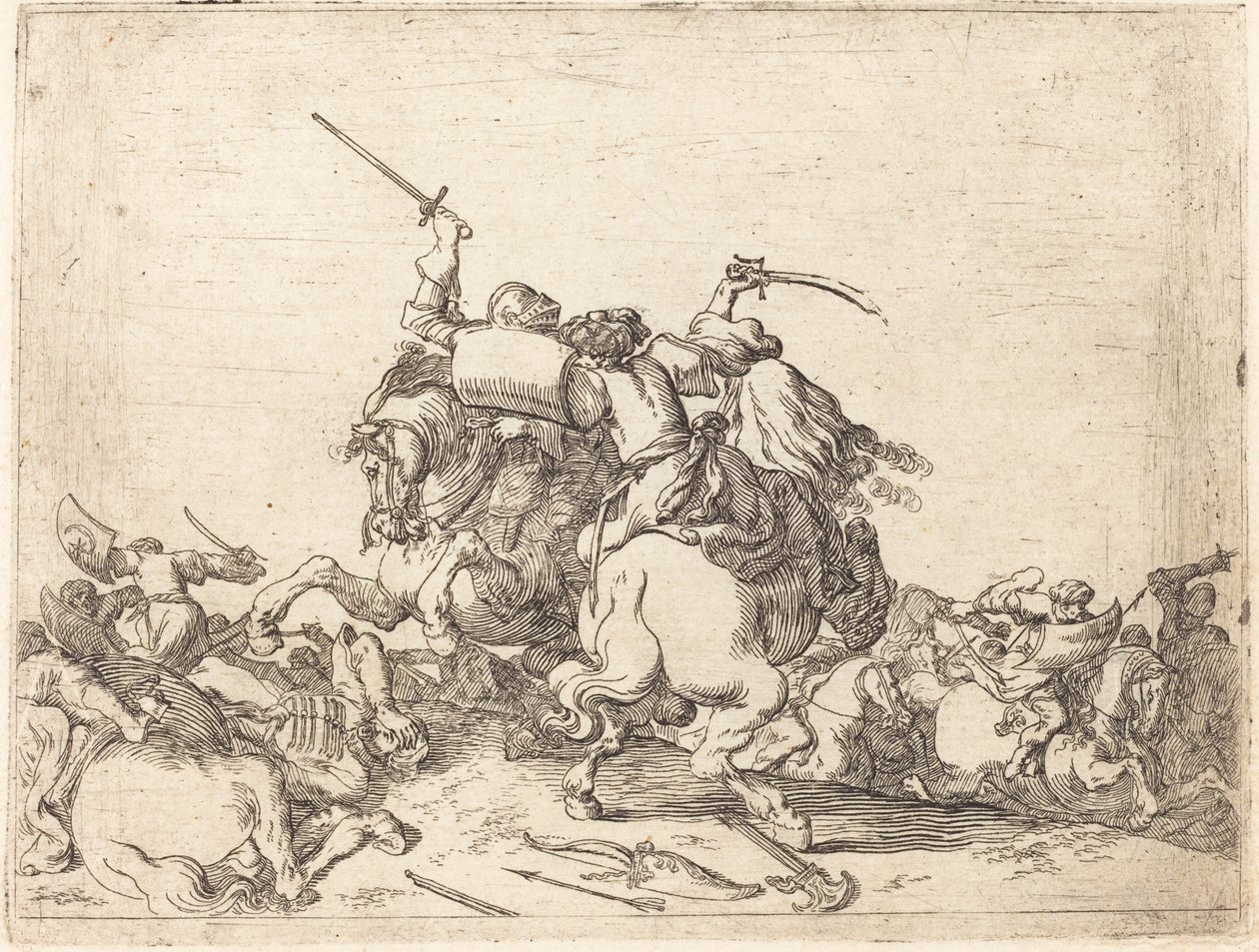 Innfall av ulike kamper av Johann Wilhelm Baur