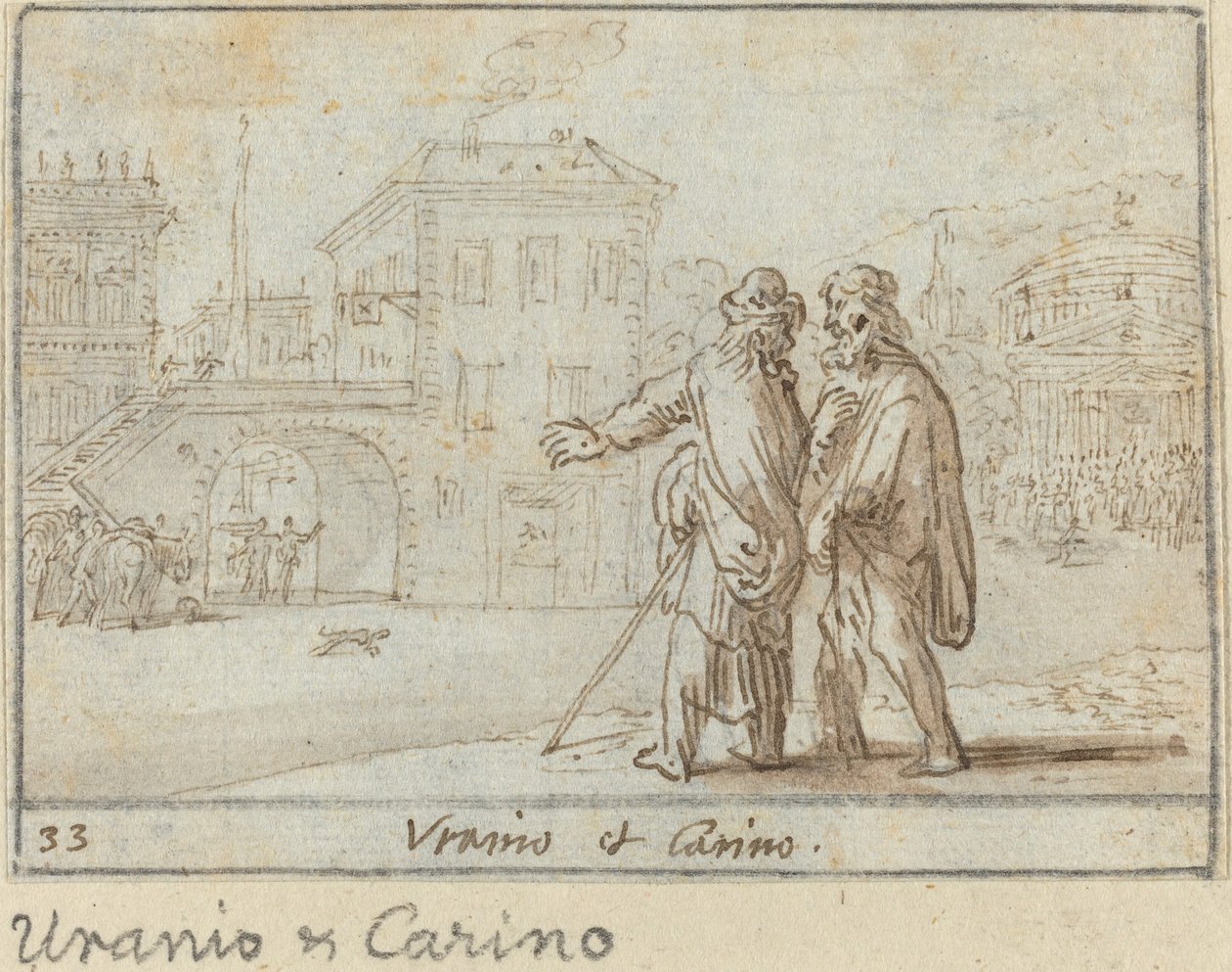 Uranio og Carino av Johann Wilhelm Baur