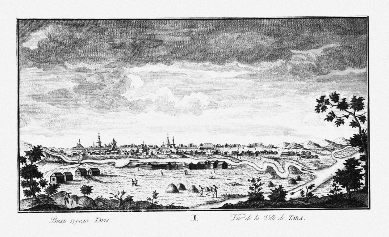 Utsikt over Tara, ca 1735 av Johann Wilhelm Lürsenius